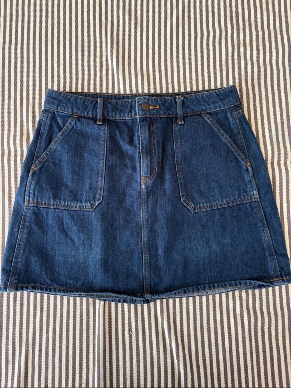 Old Navy Dark Blue Denim Mini Skirt
